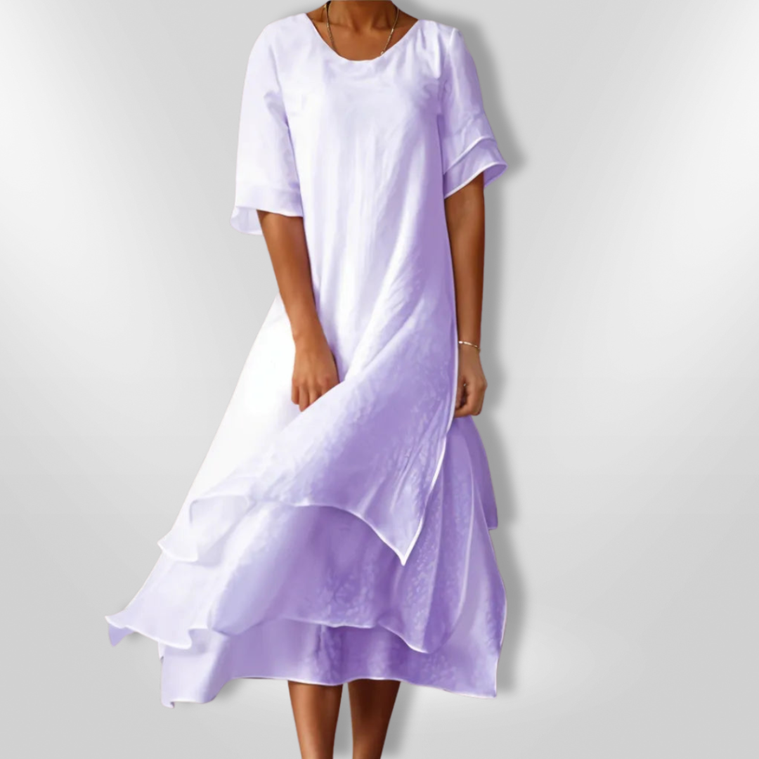 Dames Maxi Jurk Vloeiende Stijl 100% Katoen voor Zomer 7