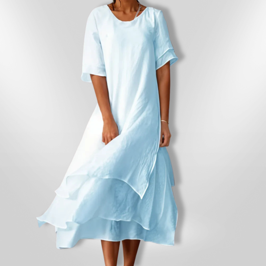 Dames Maxi Jurk Vloeiende Stijl 100% Katoen voor Zomer 8