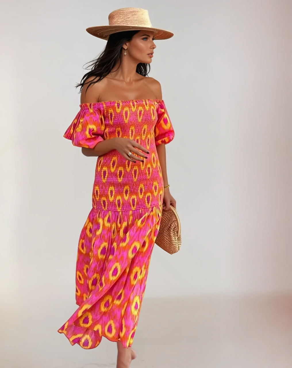 Dames Maxi Jurk Vloeiende Stijl Lichtgewicht Zomerjurk 1