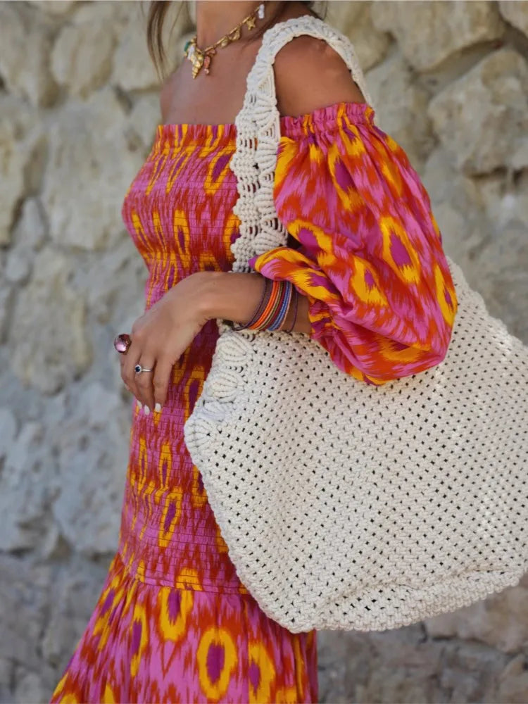 Dames Maxi Jurk Vloeiende Stijl Lichtgewicht Zomerjurk 4