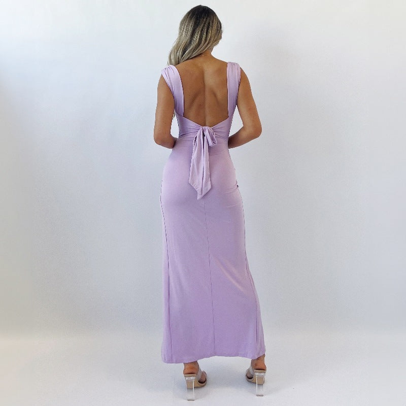 Dames Midi-jurk met Strikdetail 1