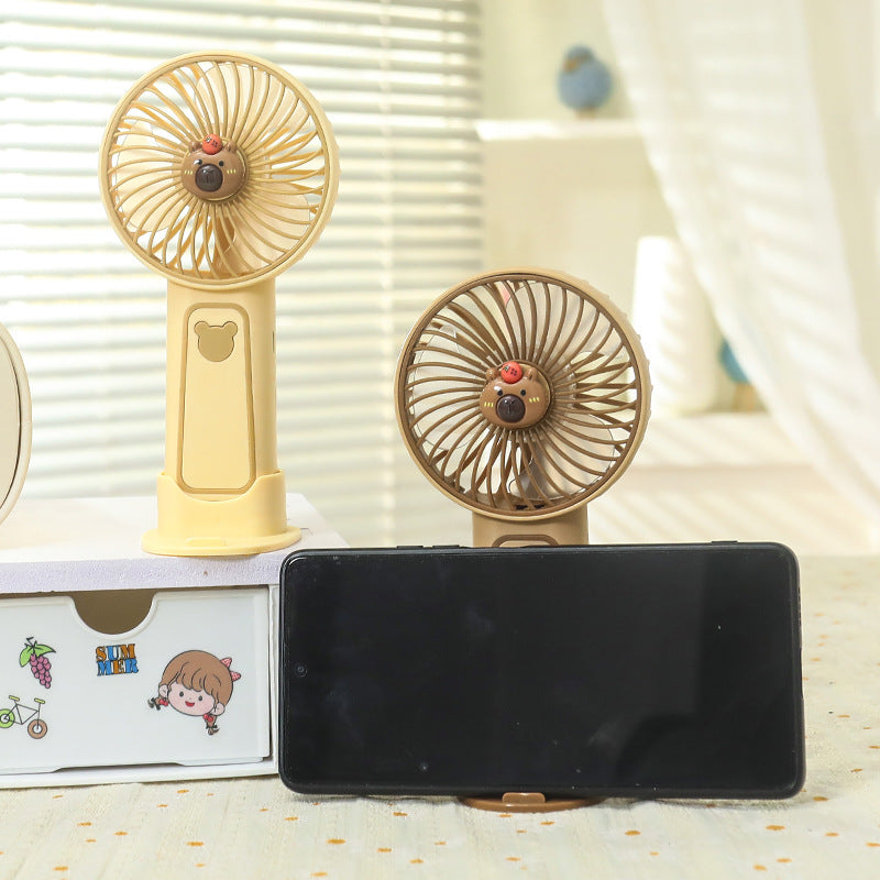 Dames Mini Handventilator met Schattig Beer Design 2