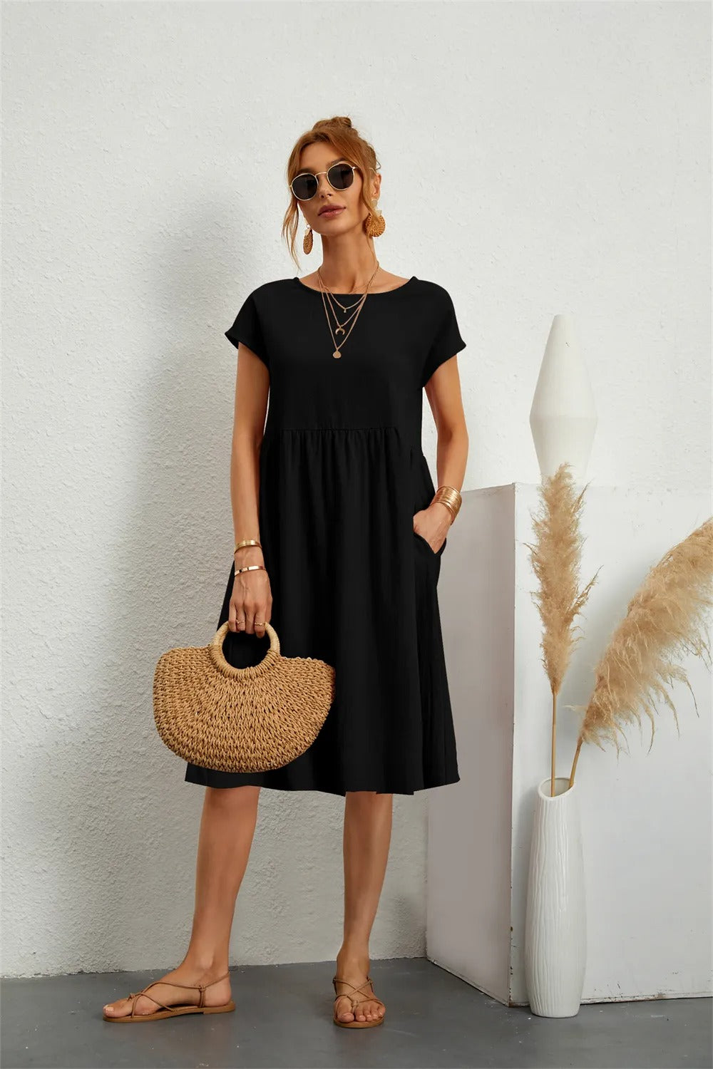 Dames Moderne Jurk Tijdloos Design 8