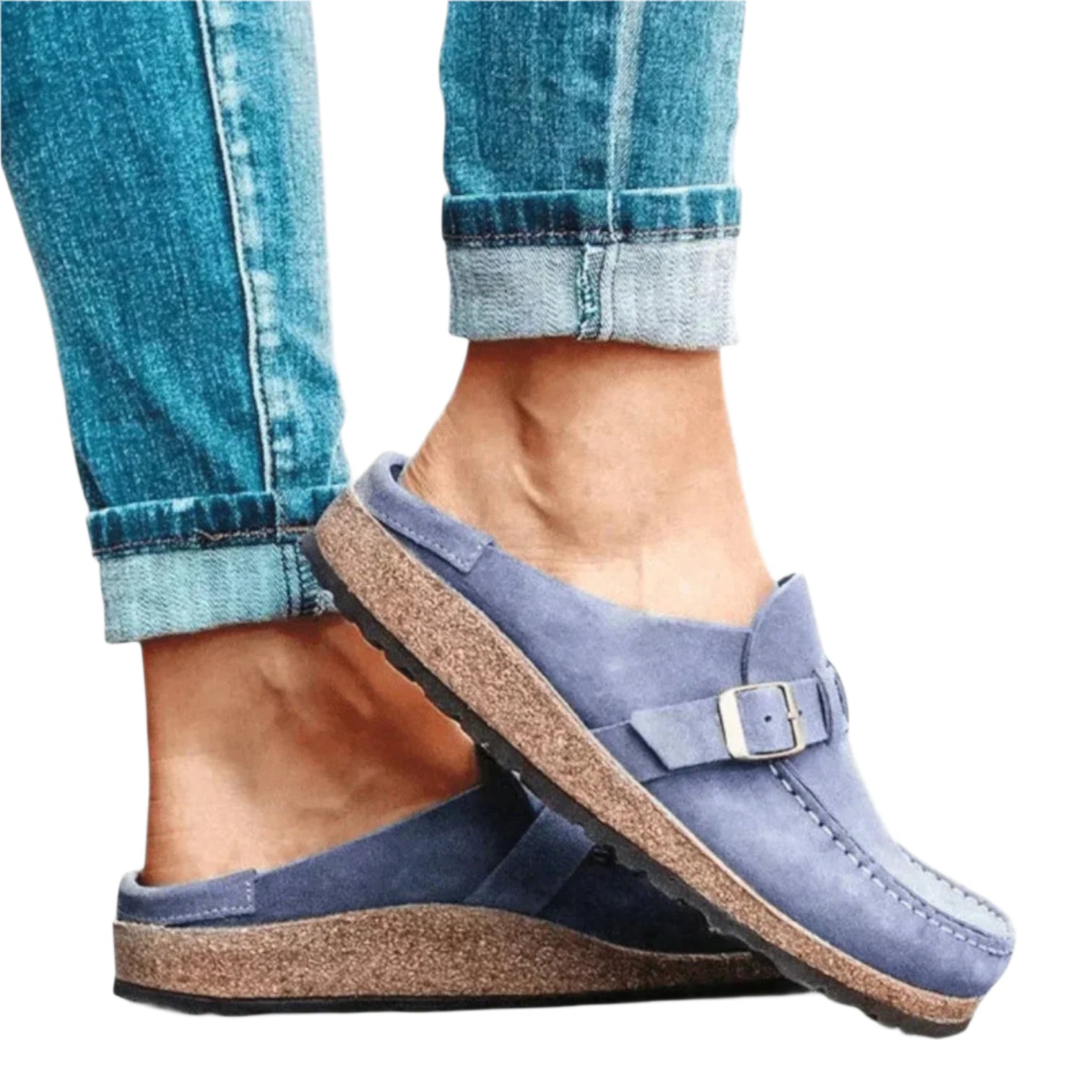 Dames Mules Retro Comfortabel Suède 0