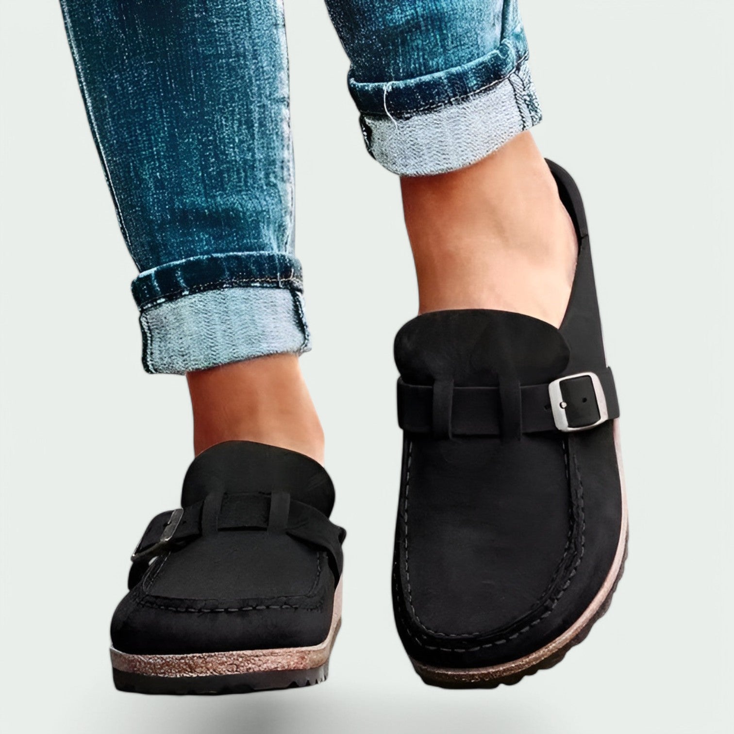 Dames Mules Retro Comfortabel Suède 2