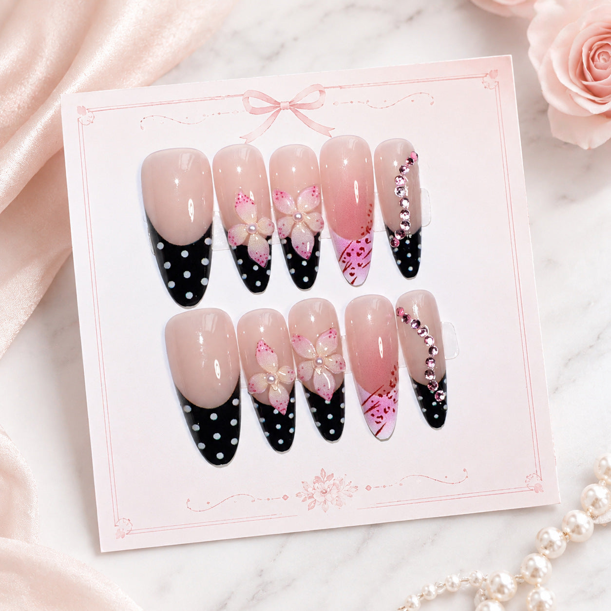 Dames Nagelstickers Bloemmotief Stijlvol Design 8