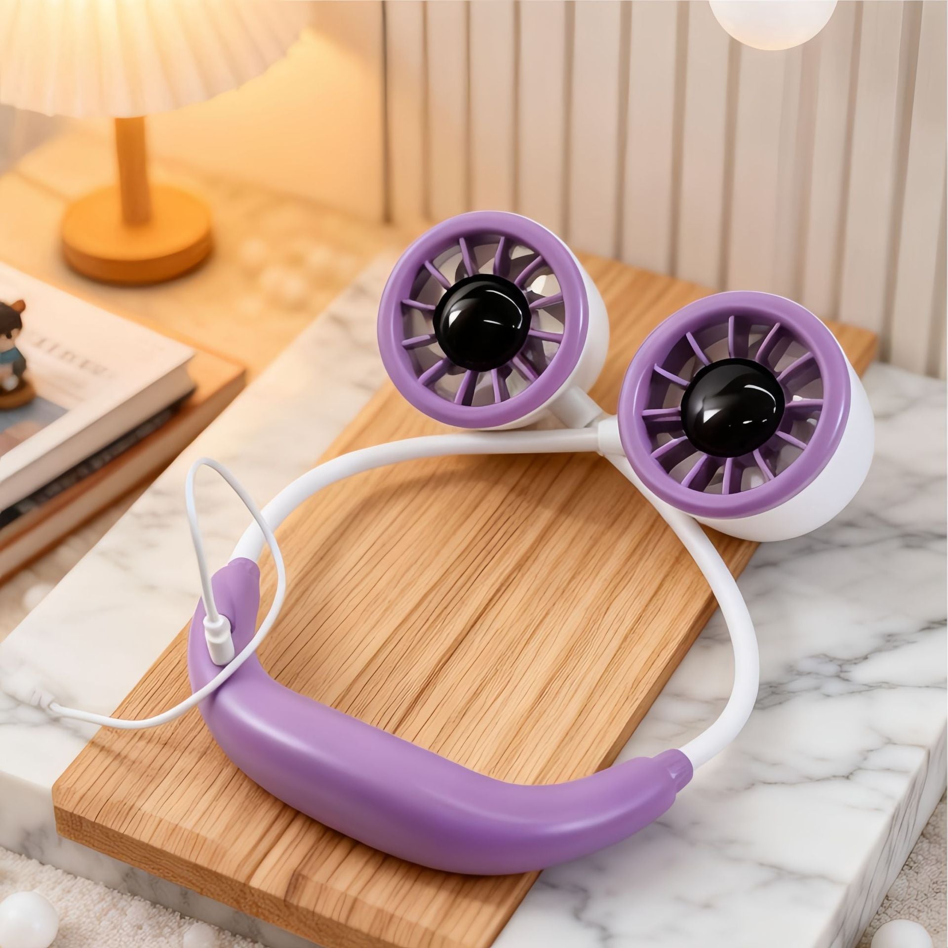Dames Nekventilator Dual Fan Draagbaar voor Warmere Dagen 1