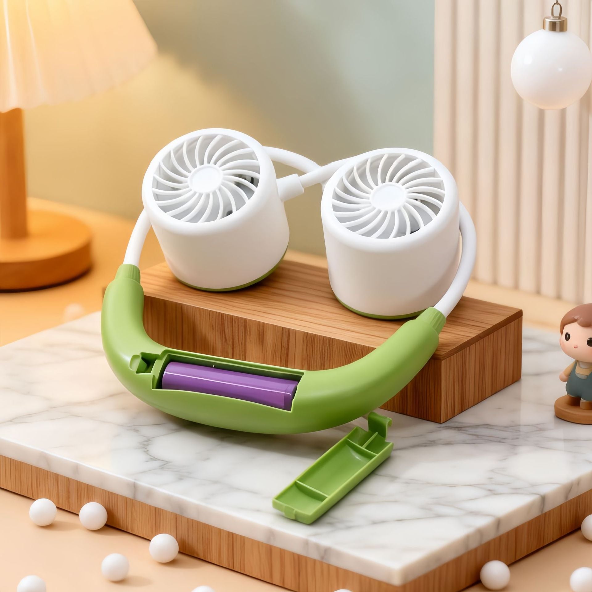 Dames Nekventilator Dual Fan Draagbaar voor Warmere Dagen 3