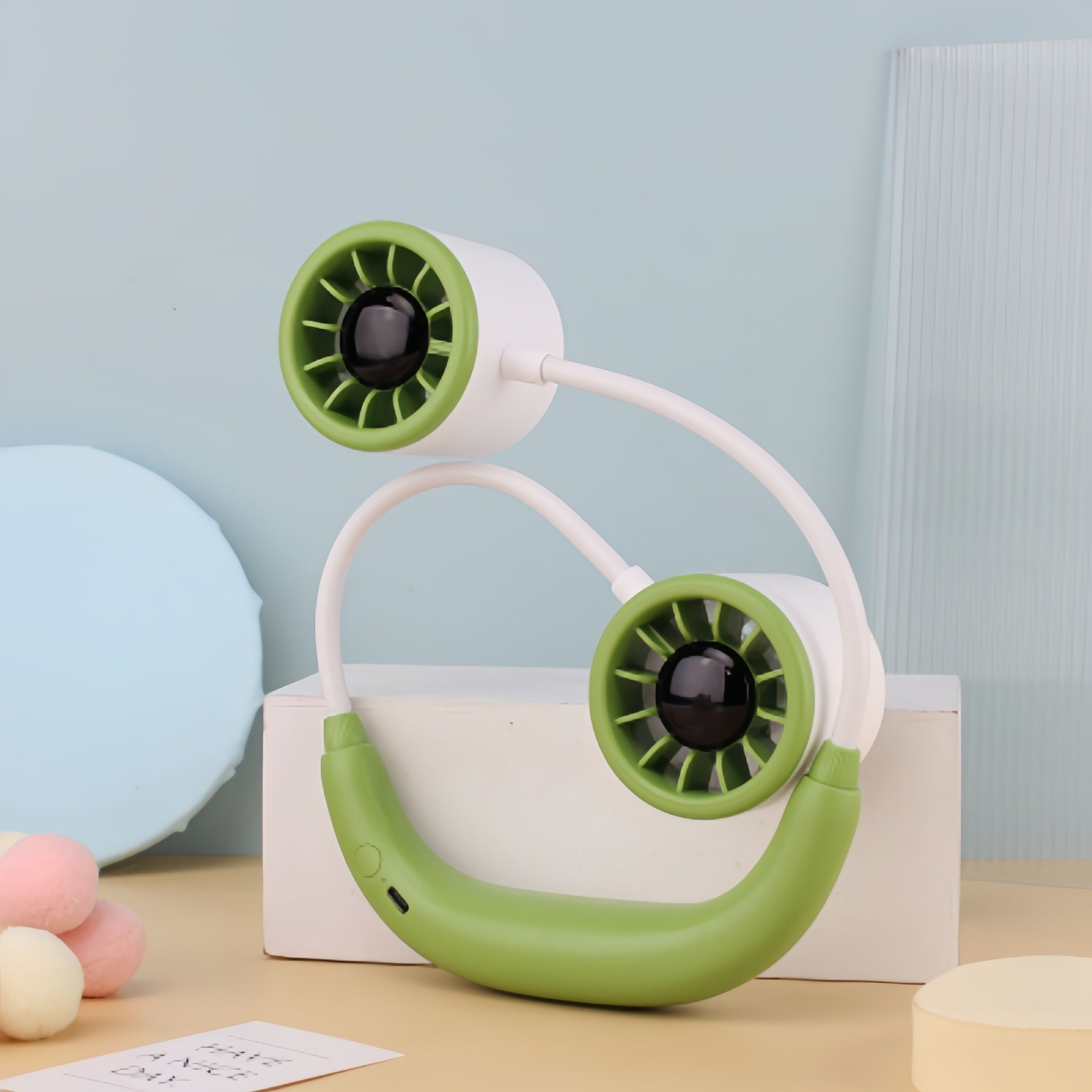 Dames Nekventilator Dual Fan Draagbaar voor Warmere Dagen 5