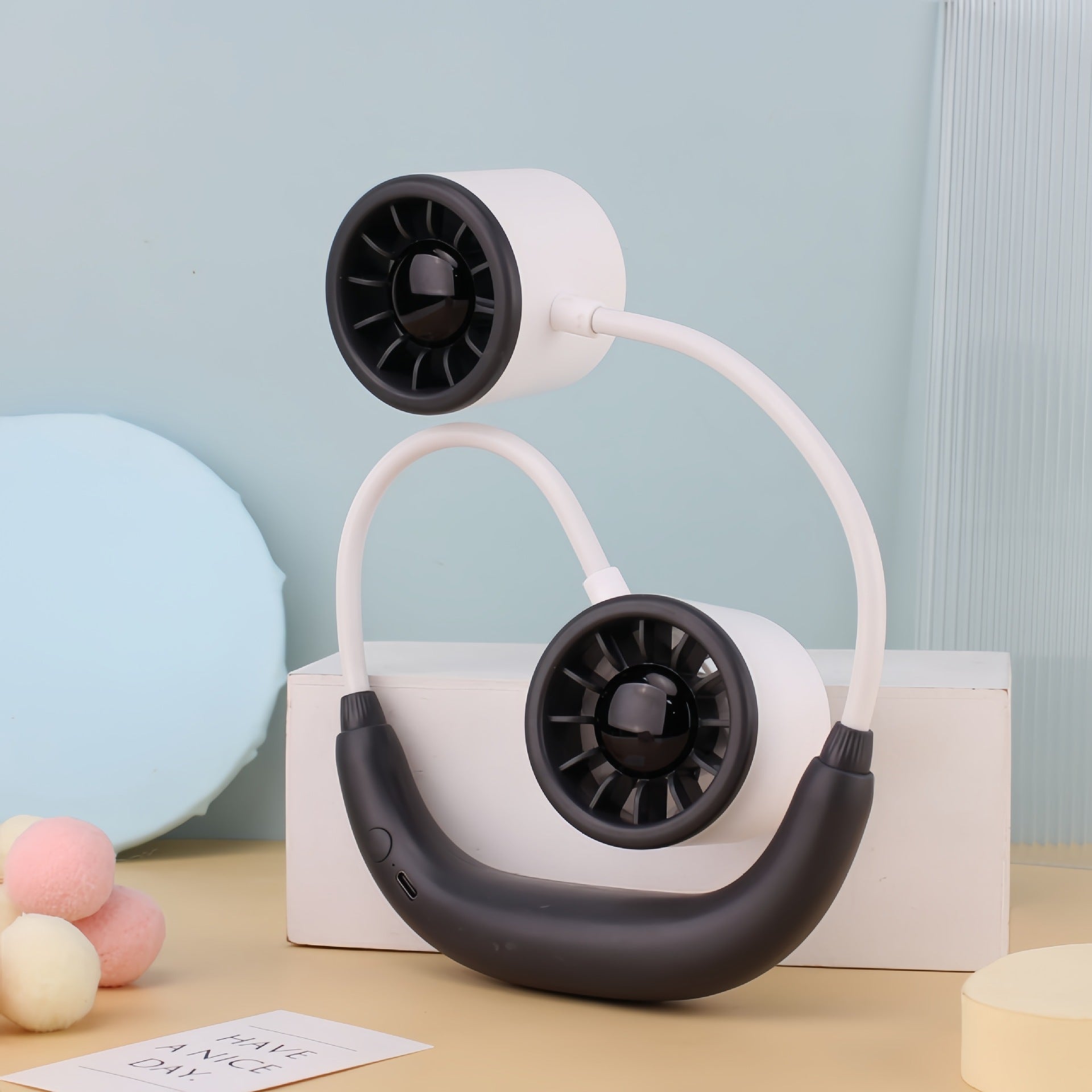 Dames Nekventilator Dual Fan Draagbaar voor Warmere Dagen 6