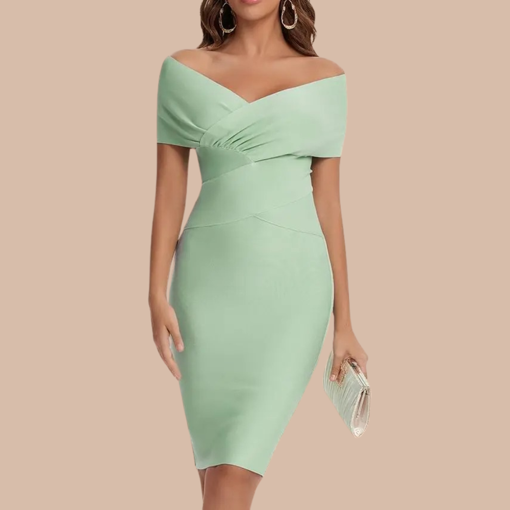 Dames Off-Shoulder Jurk Stijlvol voor Feestelijke en Zomer Gelegenheden 5