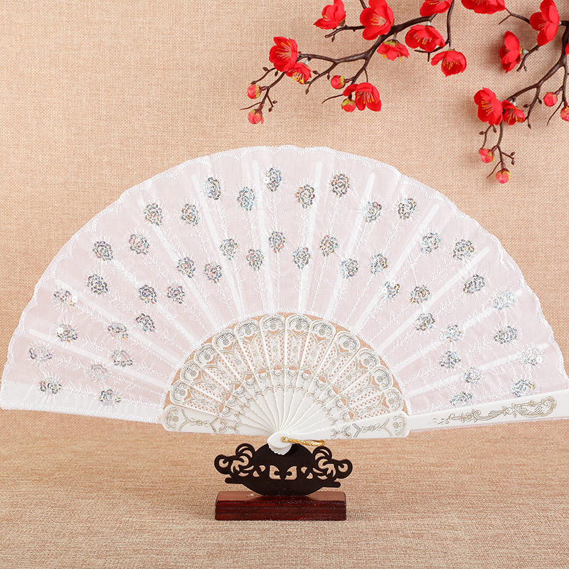 Dames Opvouwbare Ventilator Artistiek Decoratief 6