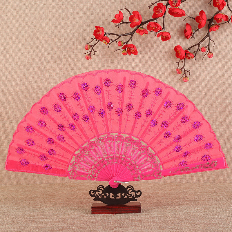 Dames Opvouwbare Ventilator Artistiek Decoratief 7