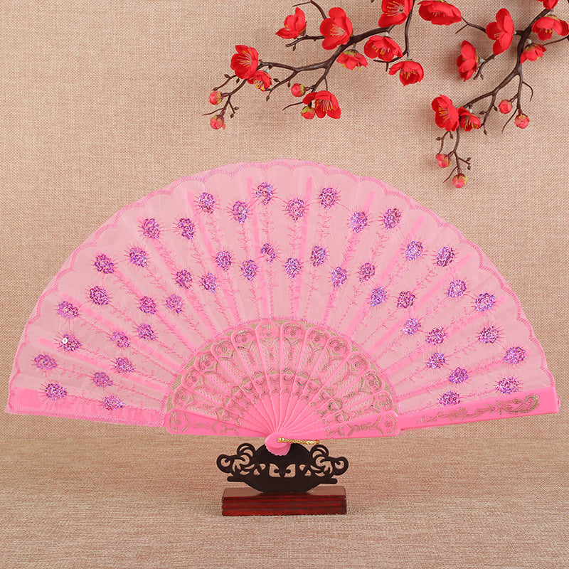 Dames Opvouwbare Ventilator Artistiek Decoratief 8