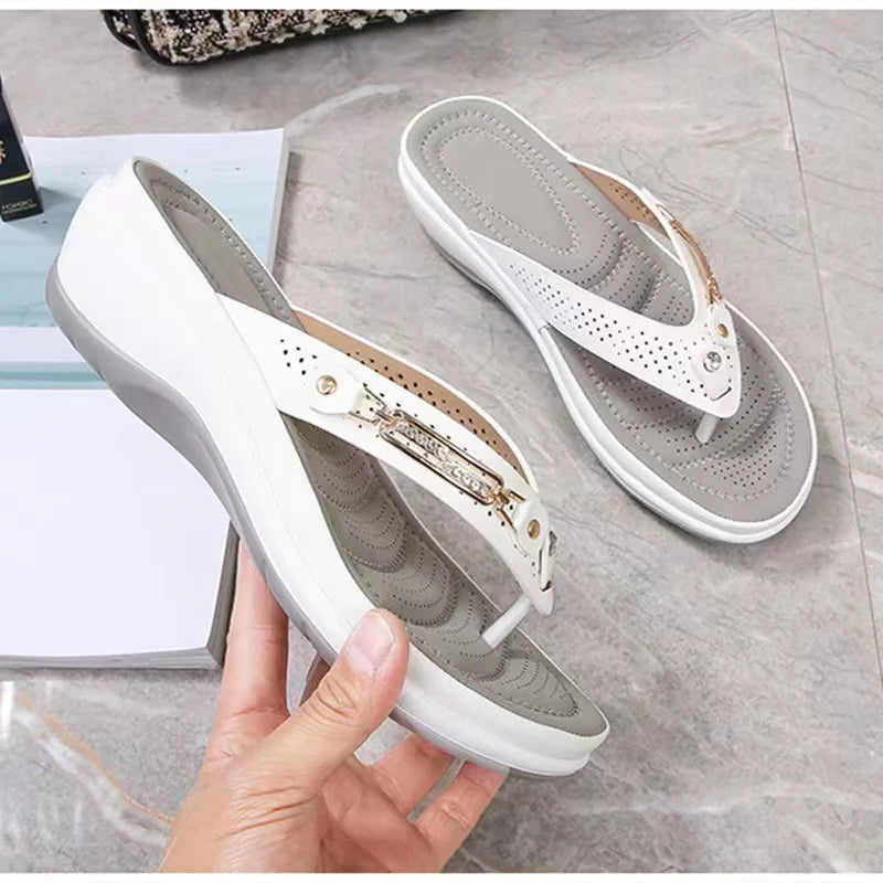 Dames Orthopedische Slippers Luchtig Ontwerp Zacht Voetbed 3