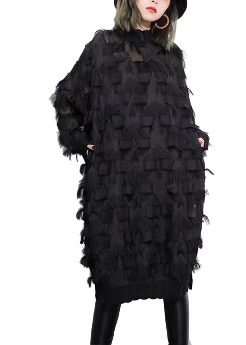 Dames Oversized Jurk met Kanten Details voor Zomeruitstapjes 0