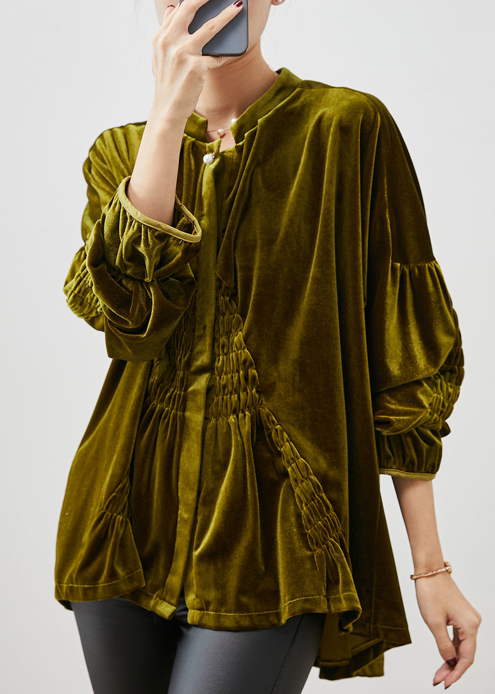 Dames Oversized Shirt Gerimpeld 2