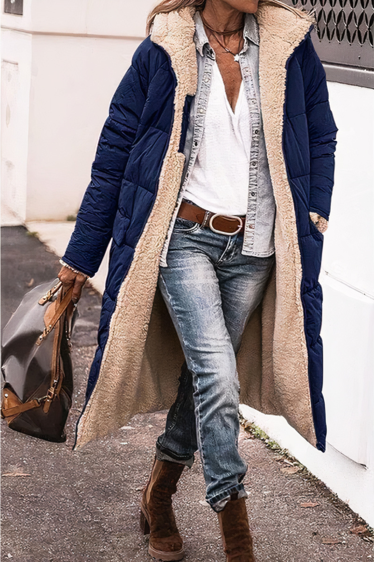 Dames Parka Dubbelzijdig Met Teddyvoering - Winterjas Parka Dames voor Koude Dagen 8