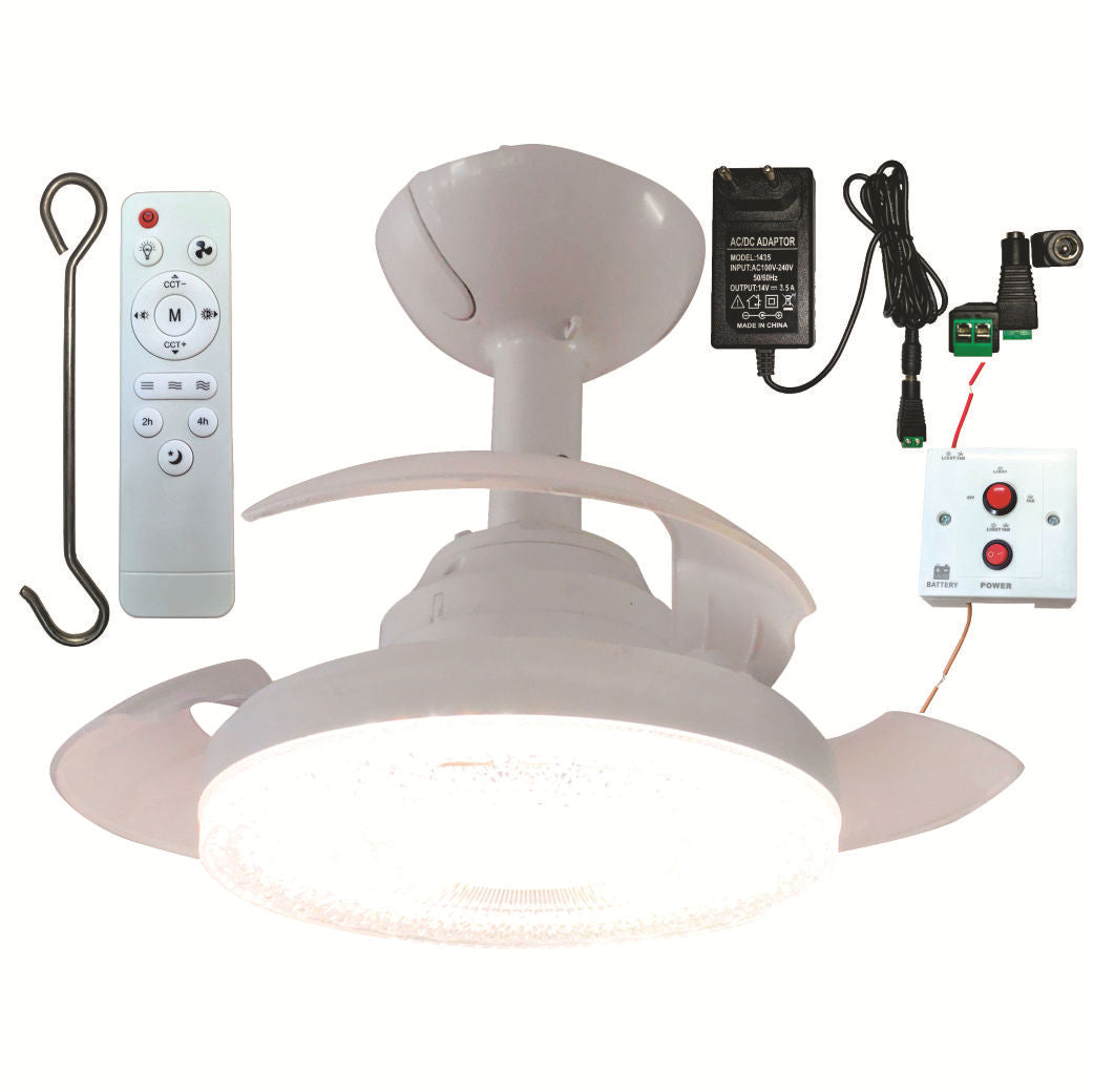 Dames Plafondventilator met Afstandsbediening en Modern Design 0