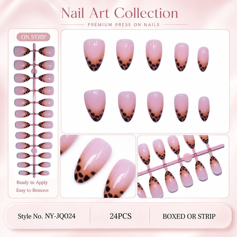 Dames Press-On Nagels Met Dierenaccenten 0