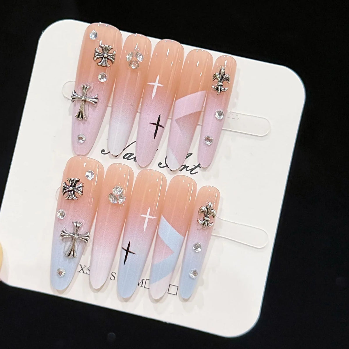 Dames Press-On Nagelset Decoratief Design 2