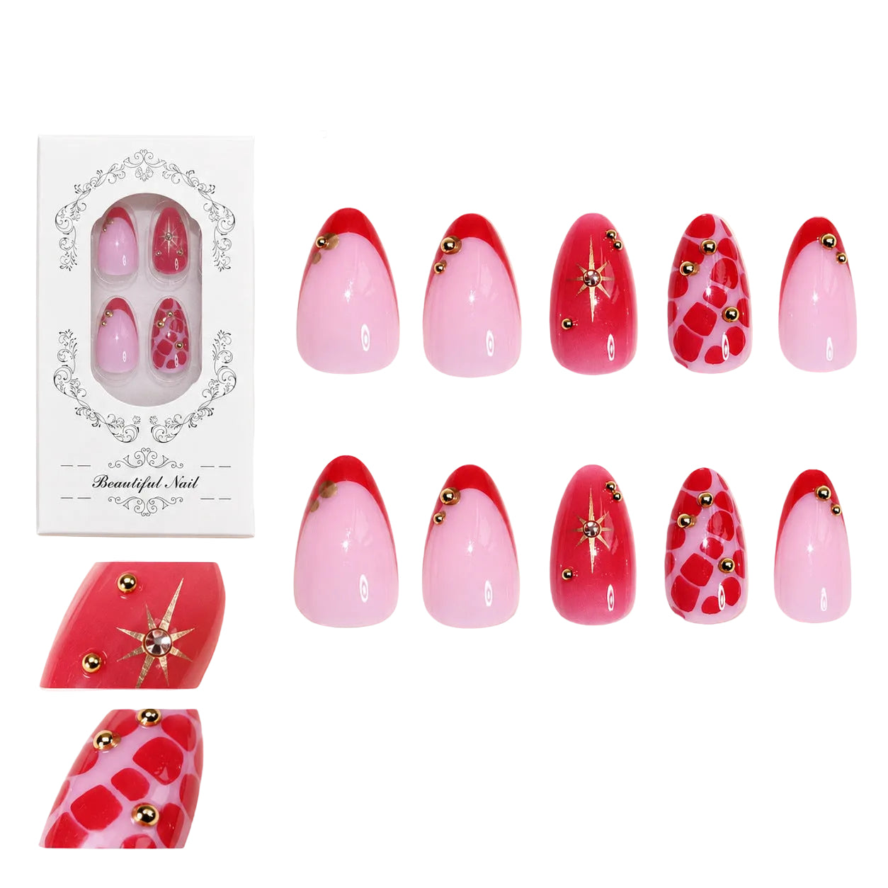 Dames Press On Nagels Artistiek Ontwerp voor Creatieve Manicures 0