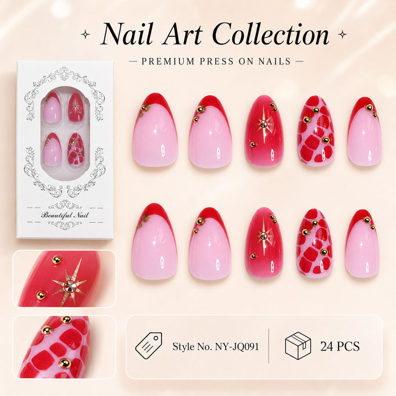 Dames Press On Nagels Artistiek Ontwerp voor Creatieve Manicures 1