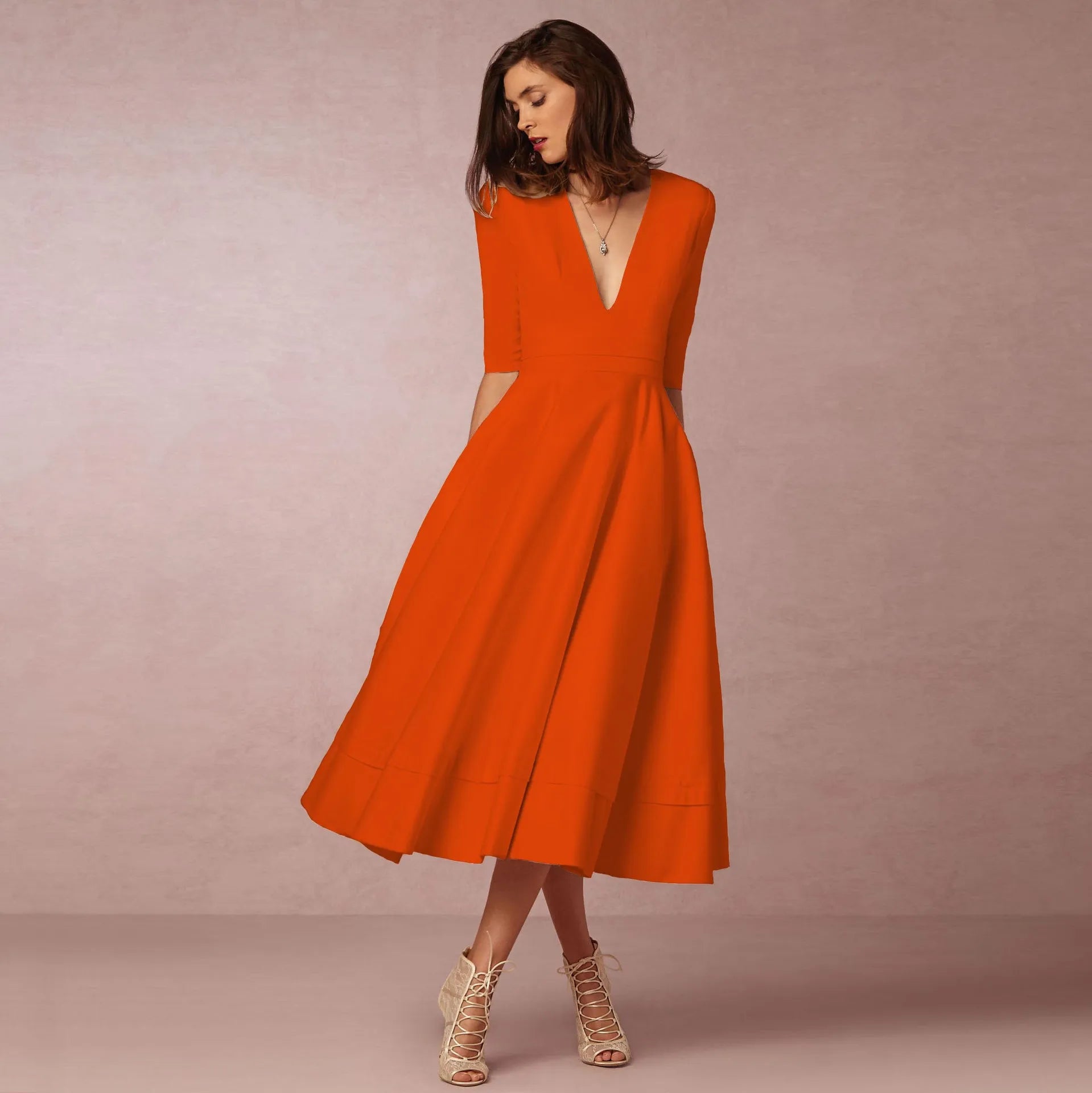 Dames Prinsessenjurk Modern Mouwloos 10
