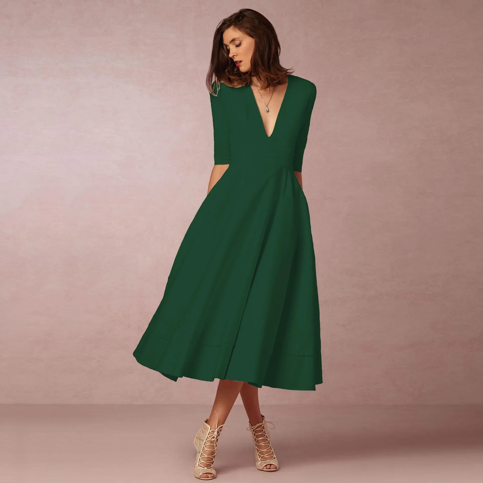 Dames Prinsessenjurk Modern Mouwloos 6