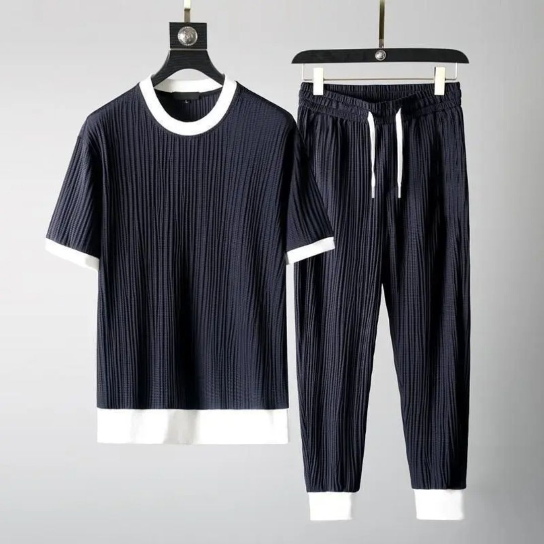 Dames Ribbed Set Comfortabele Casual Stijl 2