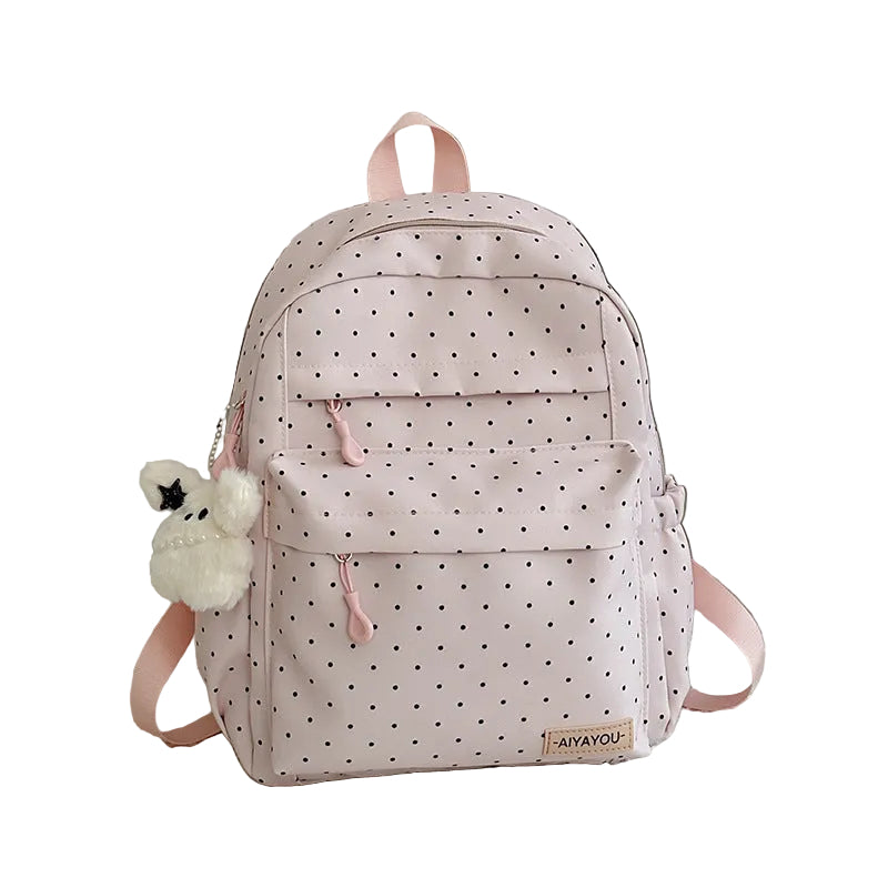 Dames Rugzak Met Stippenpatroon Speels Design 0