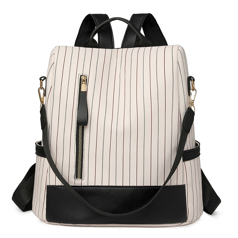Dames Rugzak Verticaal Gestreept Modern Design 0