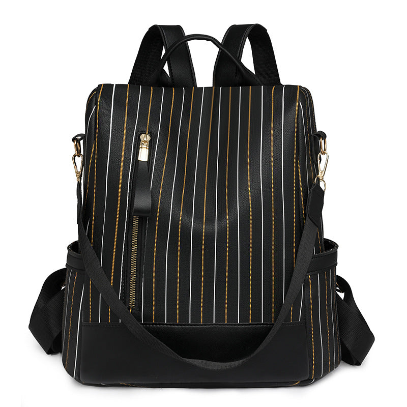 Dames Rugzak Verticaal Gestreept Modern Design 1