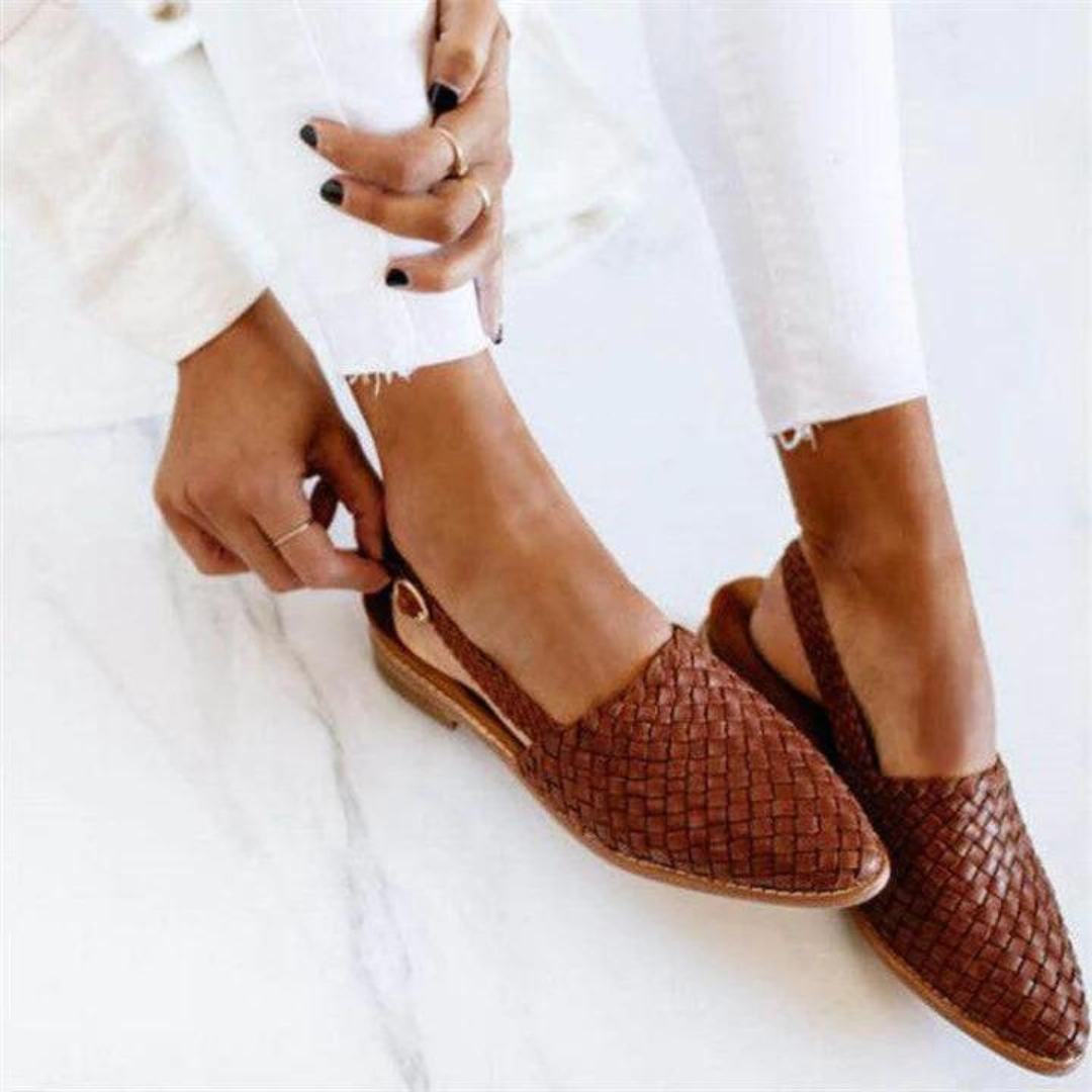 Dames Sandalen Handgeweven Comfortabele Slip-On Textiel 2