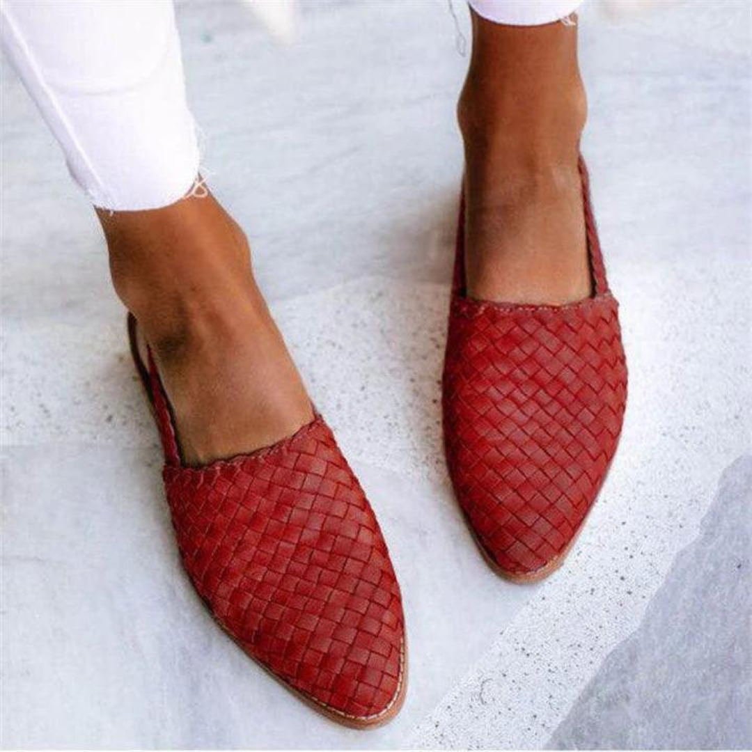 Dames Sandalen Handgeweven Comfortabele Slip-On Textiel 4