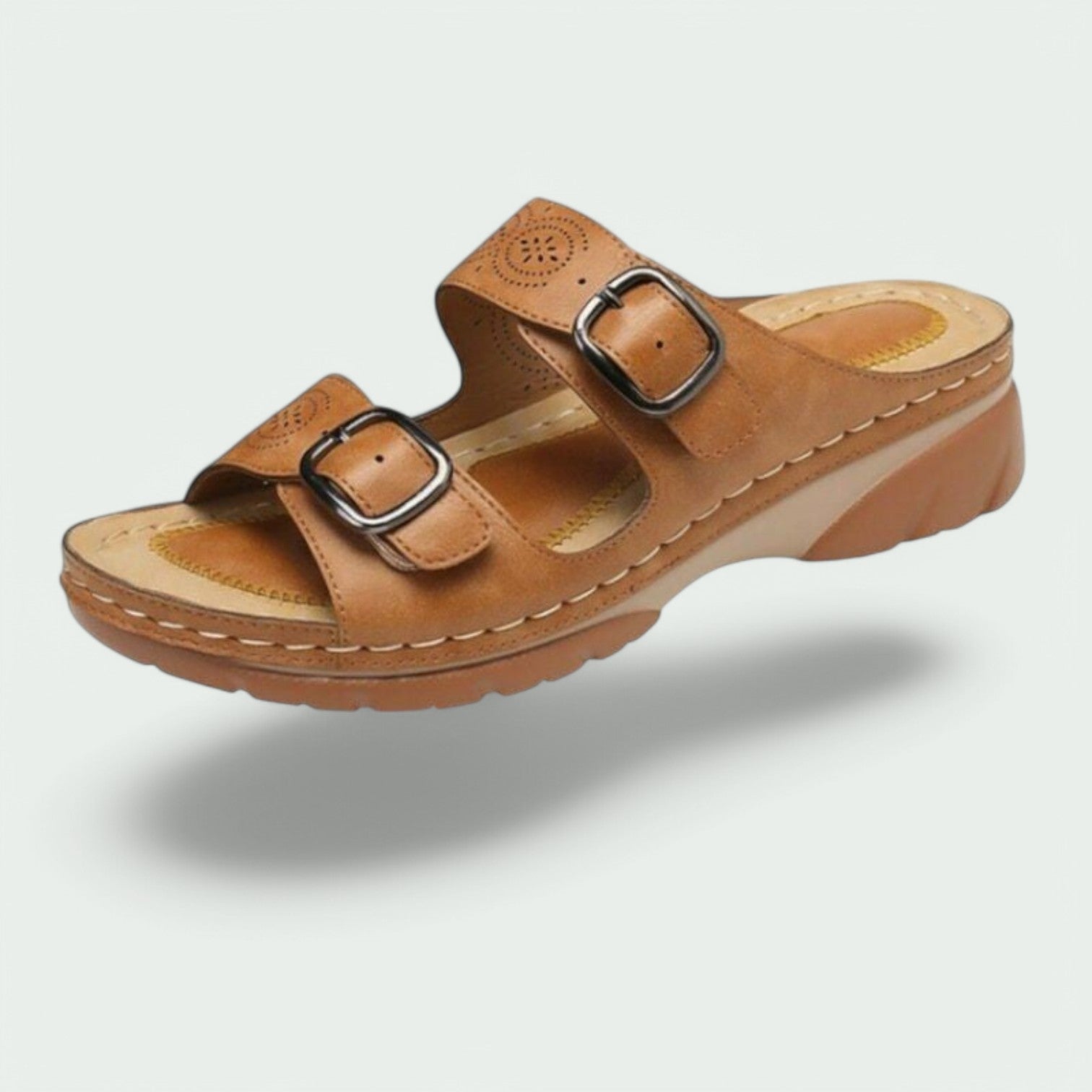 Dames Sandalen Met Brede Hak en Ademend Ontwerp 1