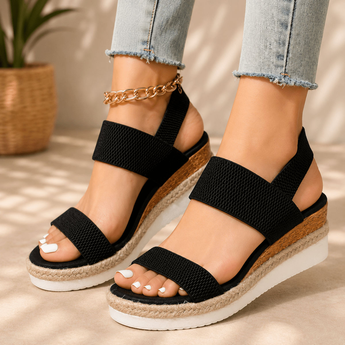 Dames Sandalen Met Gevoerde Zool 2