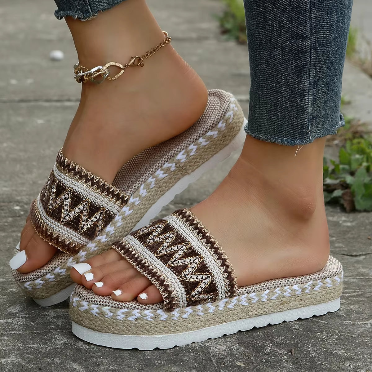 Dames Sandalen Woven Comfort Ergonomisch 2
