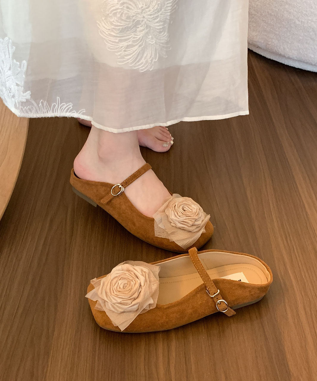 Dames Schuifsandalen Bloemenprint 2