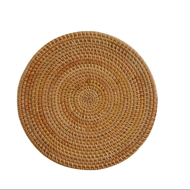 Dames Serveerschaal Ronde Natuurlijke Stijl 35 cm 5
