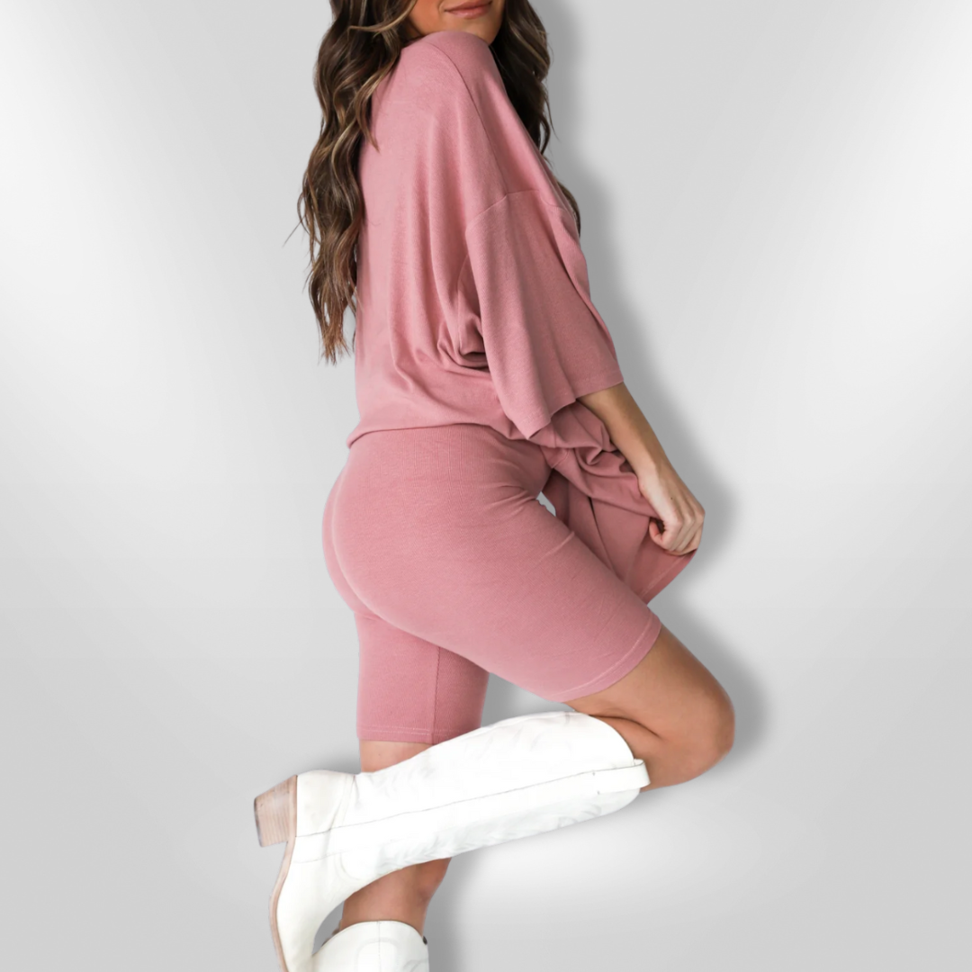 Dames Set Casual Oversized Katoen 10