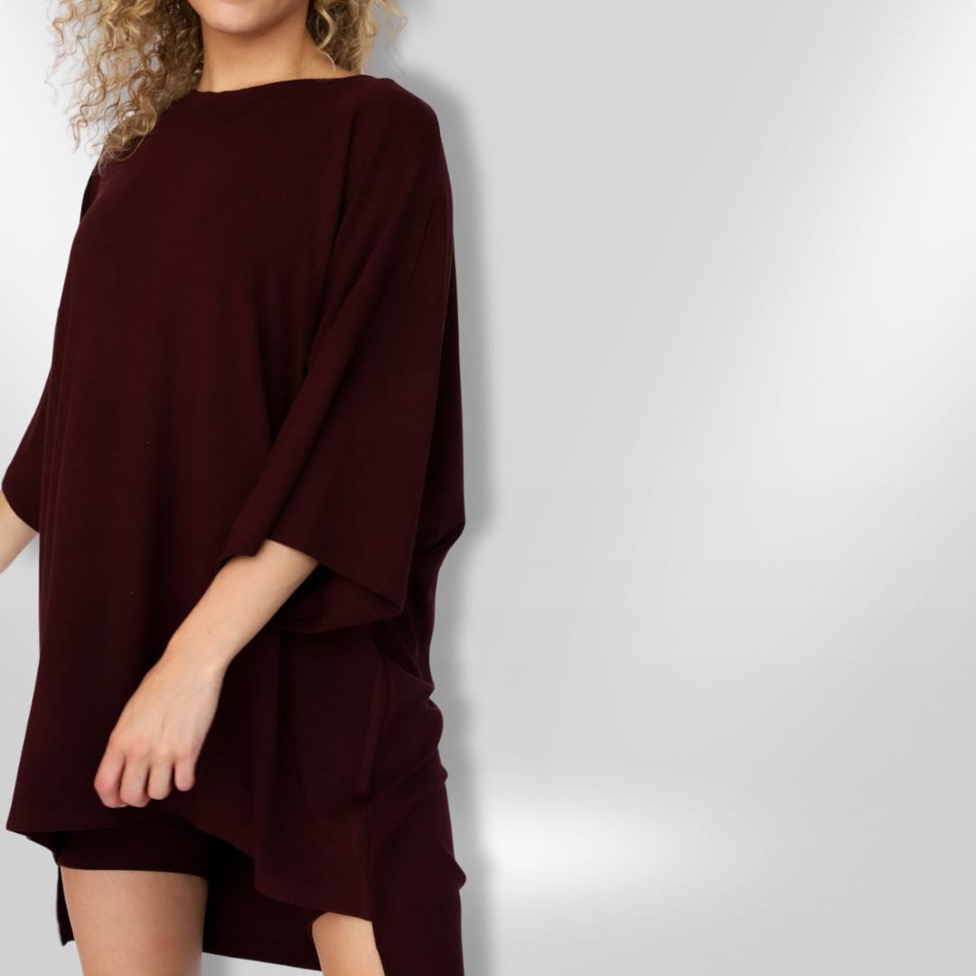 Dames Set Casual Oversized Katoen 12