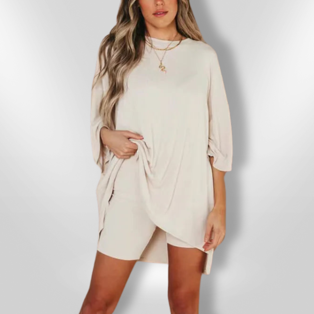Dames Set Casual Oversized Katoen 9