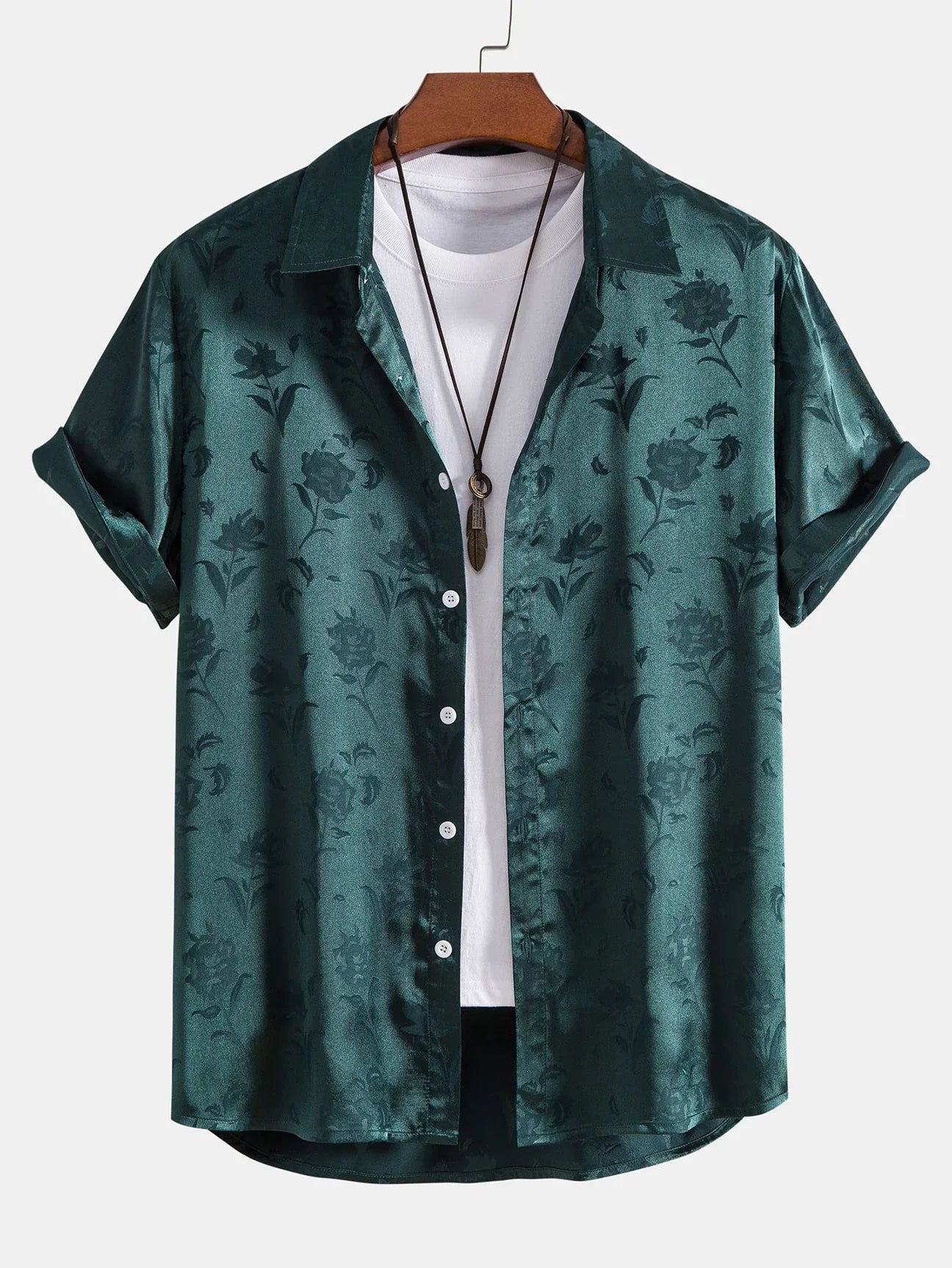 Dames Shirt Geborduurd Bloemenpatroon Luchtige Stof 1