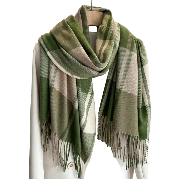 Dames Sjaal Geruit Luxe 0