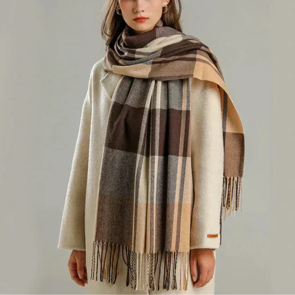 Dames Sjaal Geruit Luxe 1