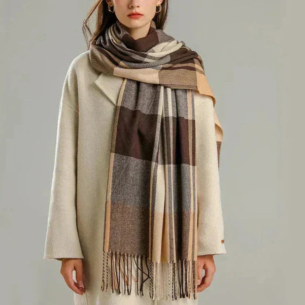 Dames Sjaal Geruit Luxe 2