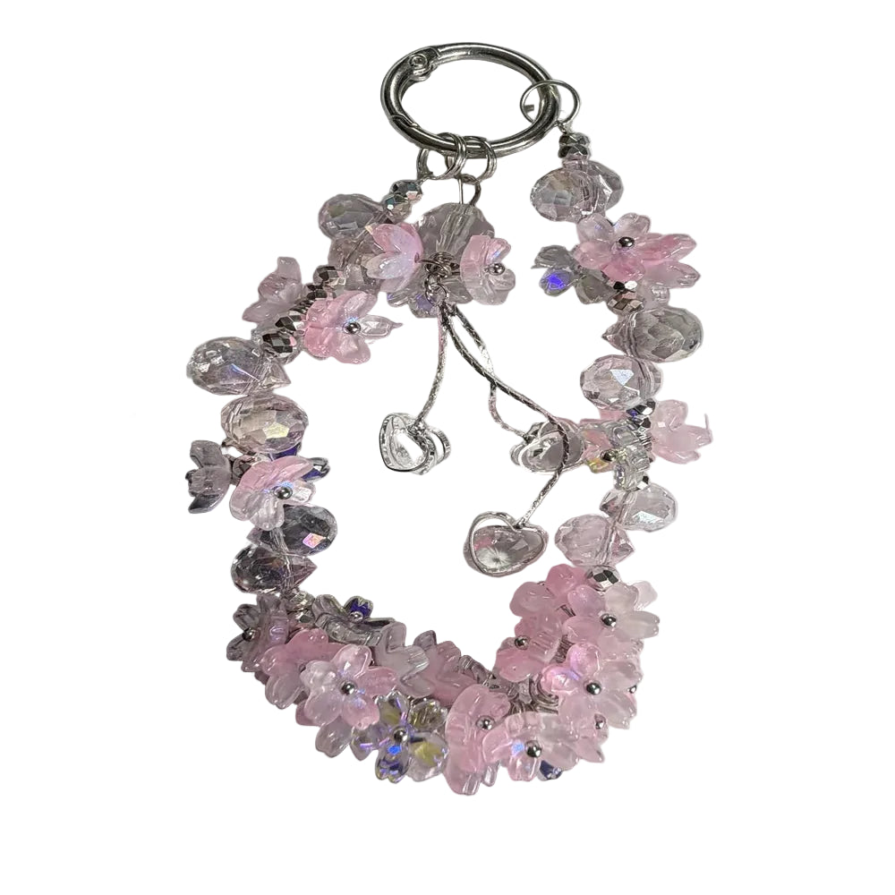 Dames Sleutelhanger Bloemenhanger Met Strik Detail 0