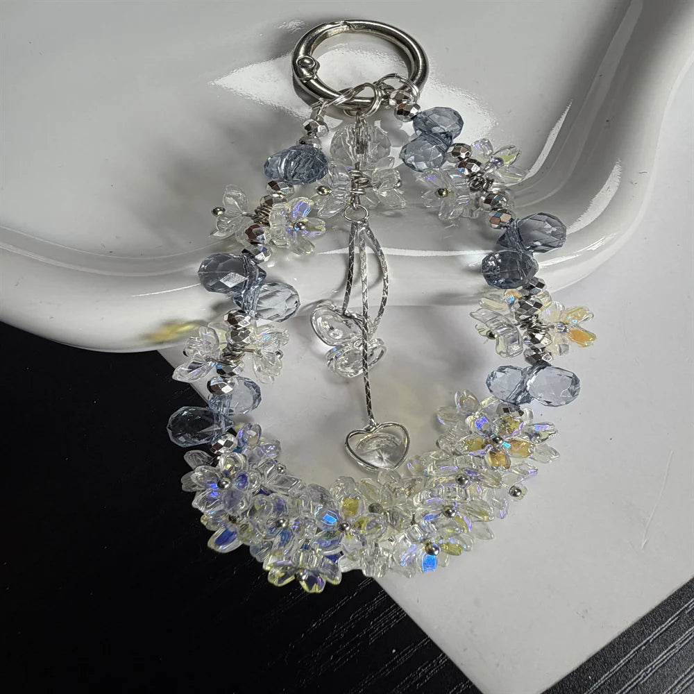 Dames Sleutelhanger Bloemenhanger Met Strik Detail 1
