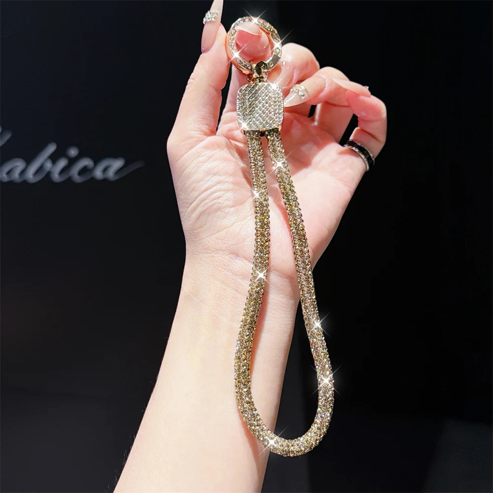 Dames Sleutelhanger Strass Strik Design 14